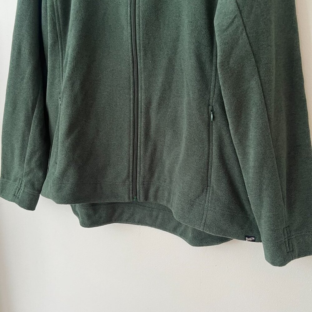 NWT Duluth Trading Co Frost Lake Fleece Full Zip Jacket Green Women's Size XL - Picture 2 of 10